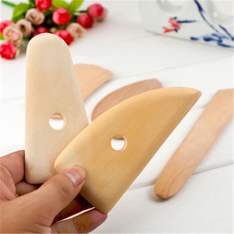 Wood Pottery Clay Sculpture Ceramics Angel Figurines Molding Tool Home Decor