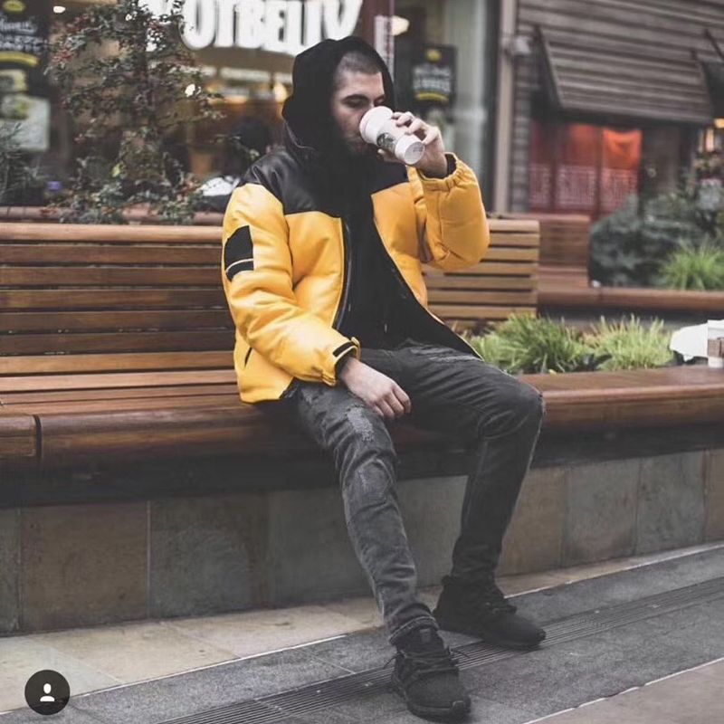 leather nuptse jacket