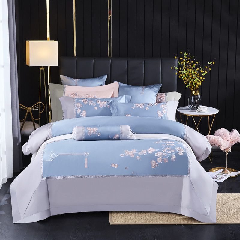 100 Egyptian Cotton Bedding Queen King Size Cherry Blossoms