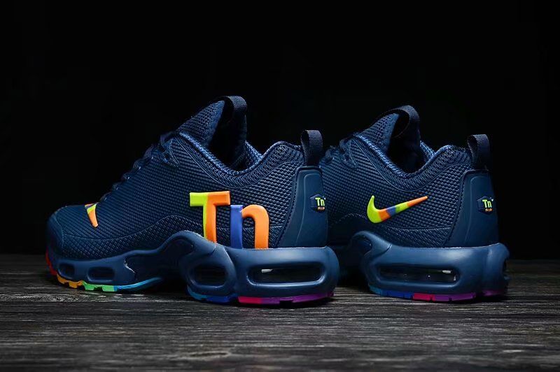 Compre NIKE AIR MAX PLUS TN Negro Azul Del Color Del Arco Iris Cómoda Suela  De Goma Zapatillas De Deporte Al Aire Libre De 2020 De Air Tuned TN Plus  KPU MERCURIAL