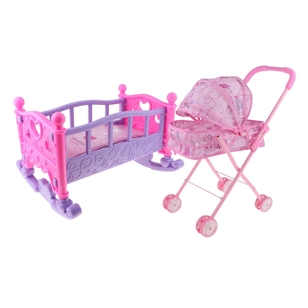 baby doll bed and stroller