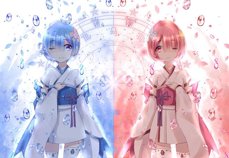 لطيف رام ريم الحائط جدارية مخصصة 3d خلفيات re zero starting life in another world صور خلفيات أطفال نوم غرفة المعيشة التلفزيون خلفية