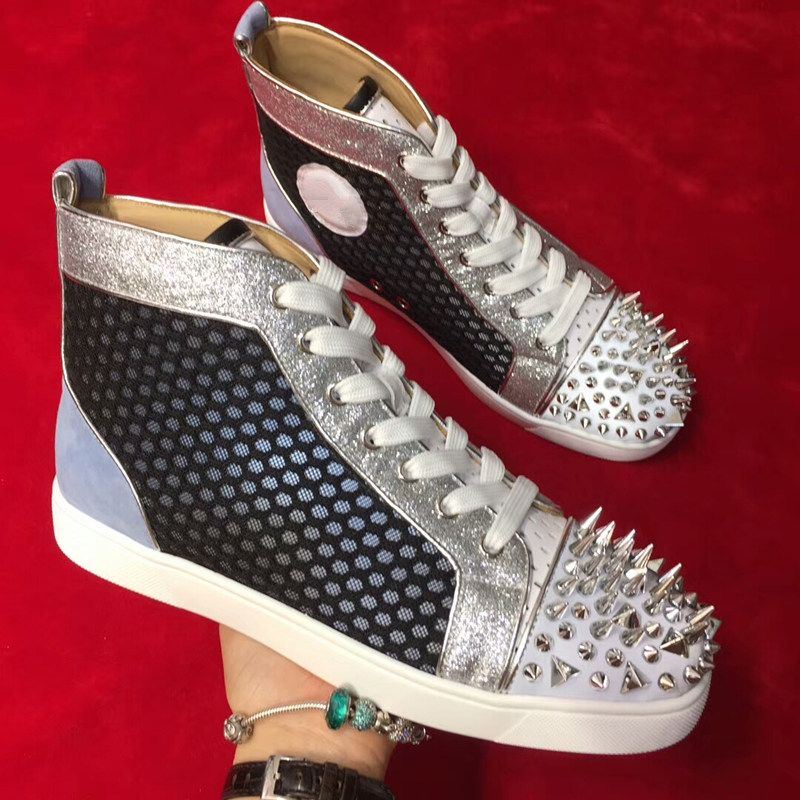 Compre Amantes Estilo Mulheres Homens Tamanho 35 48 Alta Corte Moda Tênis  Vermelho Sola Plana Fundo Designer Calçados Preço De Fábrica Por Atacado  Top Sapatos Casuais Em Granel De Sapatos ocasionais | DHgate.Com