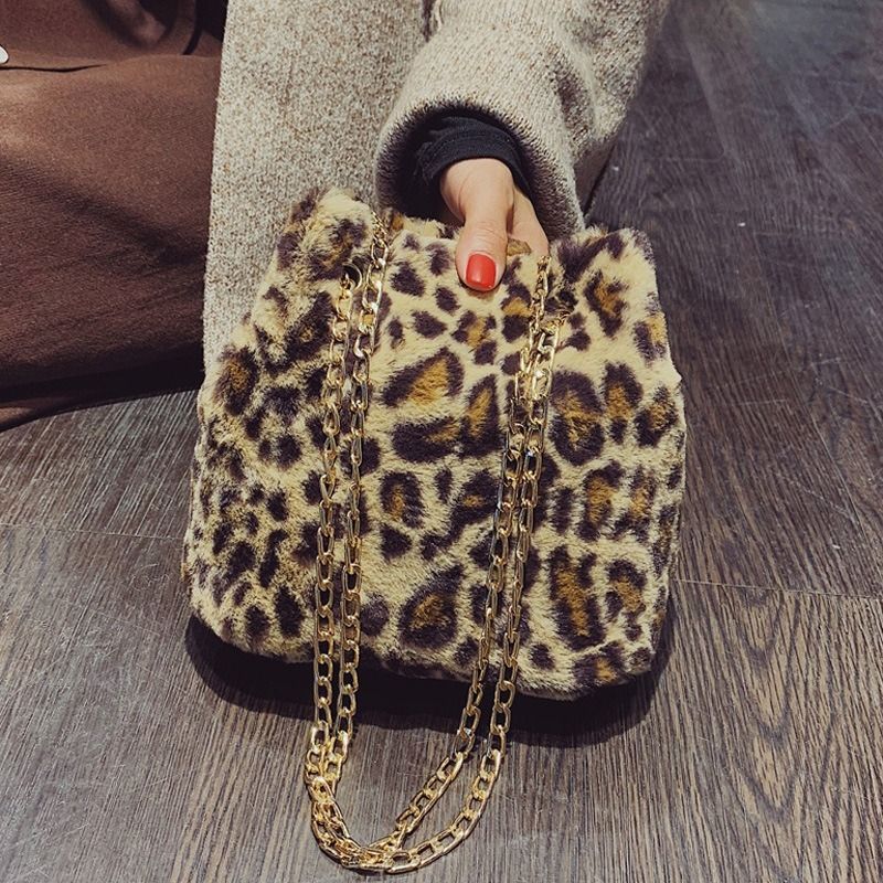 leopard print bucket bag