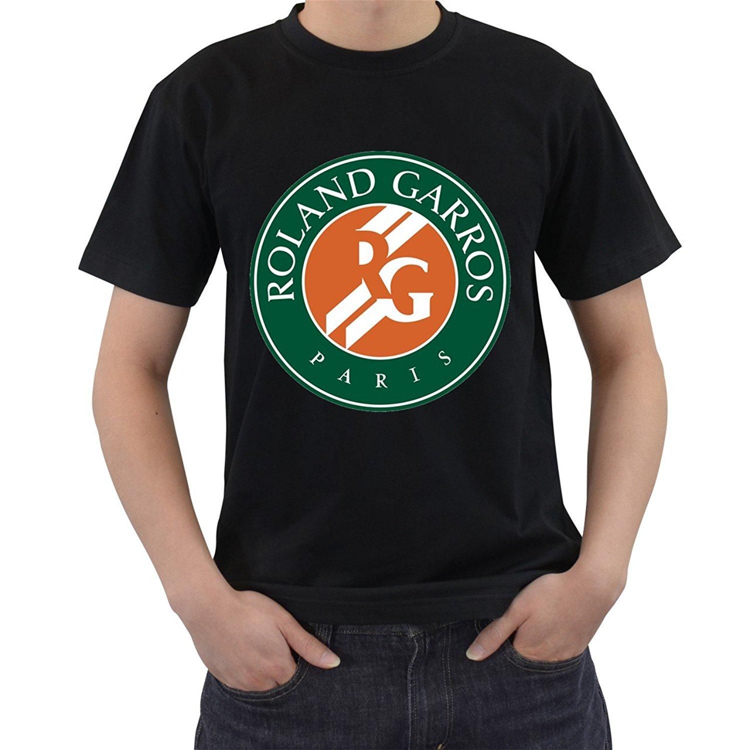 Roland Garros Tennis Grand Slam Logo Men S White T Shirt Size S M L Xl 2xl 3xl Shirts Clothing Shoes Accessories