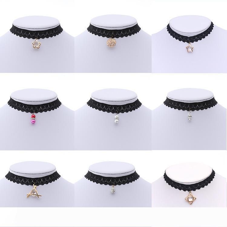 black velvet choker necklace