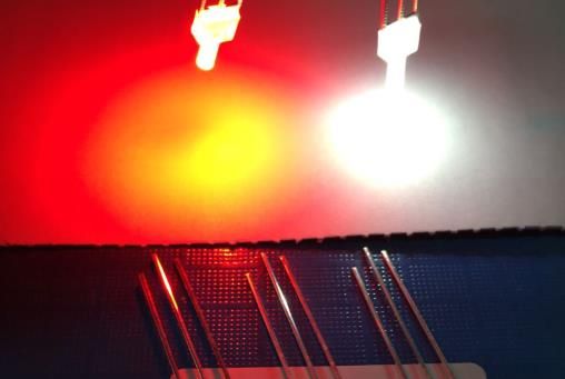 red//warm white or red//yellow Bicolor LED 2mm 3mm or 5mm color red//white
