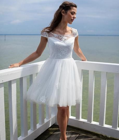 short beach wedding dresses 2019