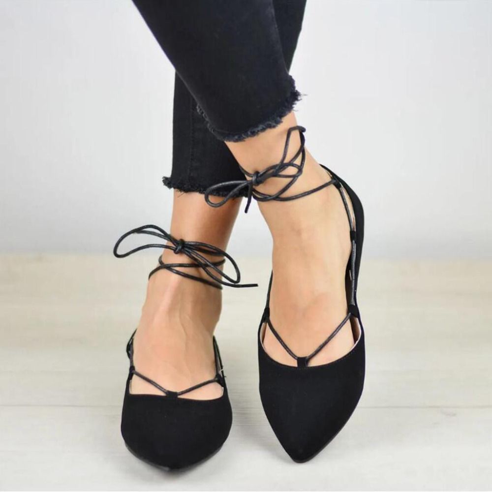 women's lace up flats