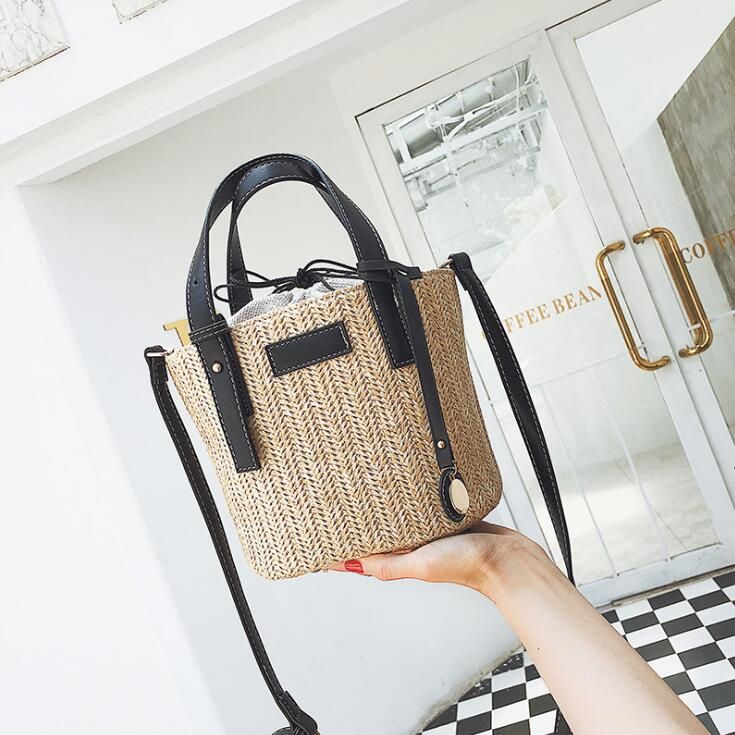 Acquistare Borse Di Paglia Rotonde Borsa Di Cestino Di Palma Marocchino  Borsa Di Spiaggia Tessuta A Mano Borsa Piccola Di Cerchio Naturale Tote  Circle N 07 75 Economico | Consegna Veloce E
