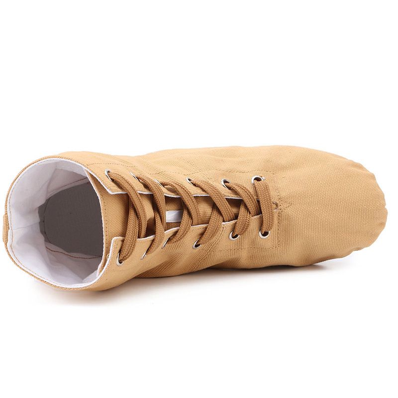 missfiona Womens Lace-up Canvas Over-The-Ankle Jazz Boots Ballroom Modern Dance Shoes missfiona Womens Lace-up Canvas Over-The-Ankle Jazz Boots Ballroom Modern Dance Shoes