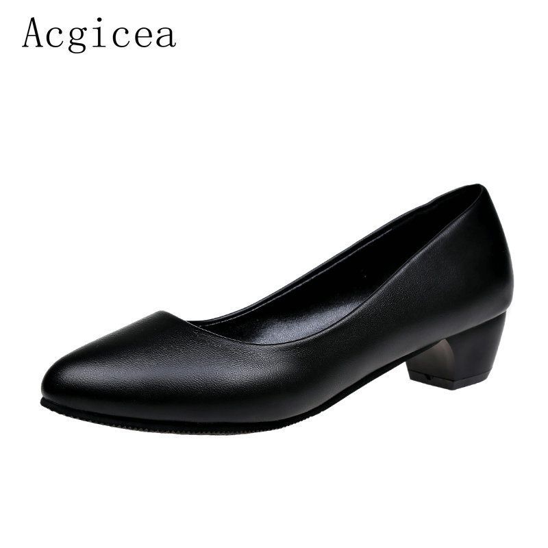 plain black pumps womens