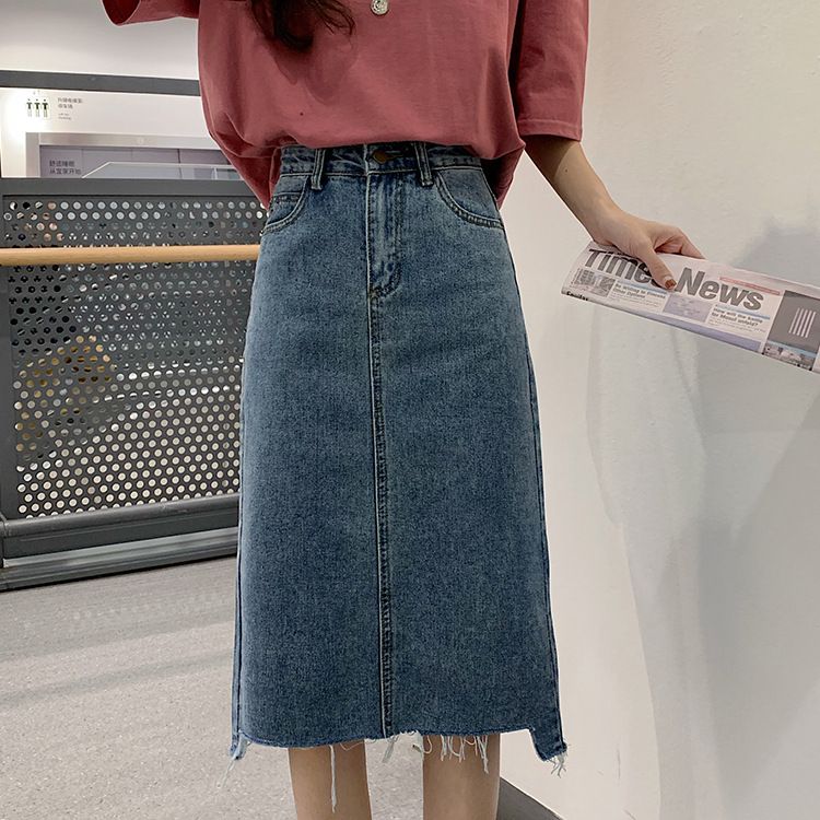 ladies blue jean skirts