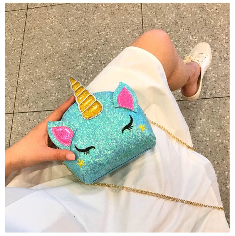 glitter unicorn bolsa