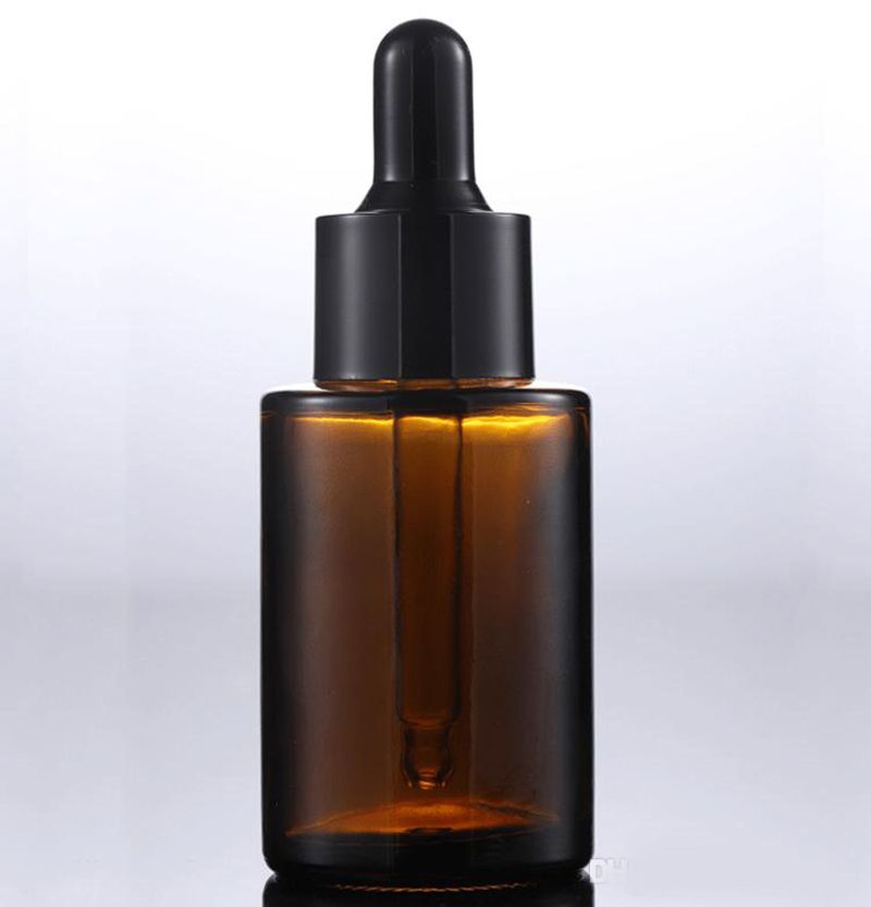 30ml Amber Bottle + Black Cap