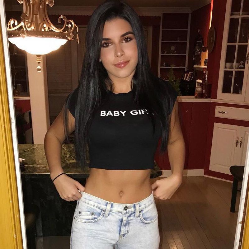 baby girl black top