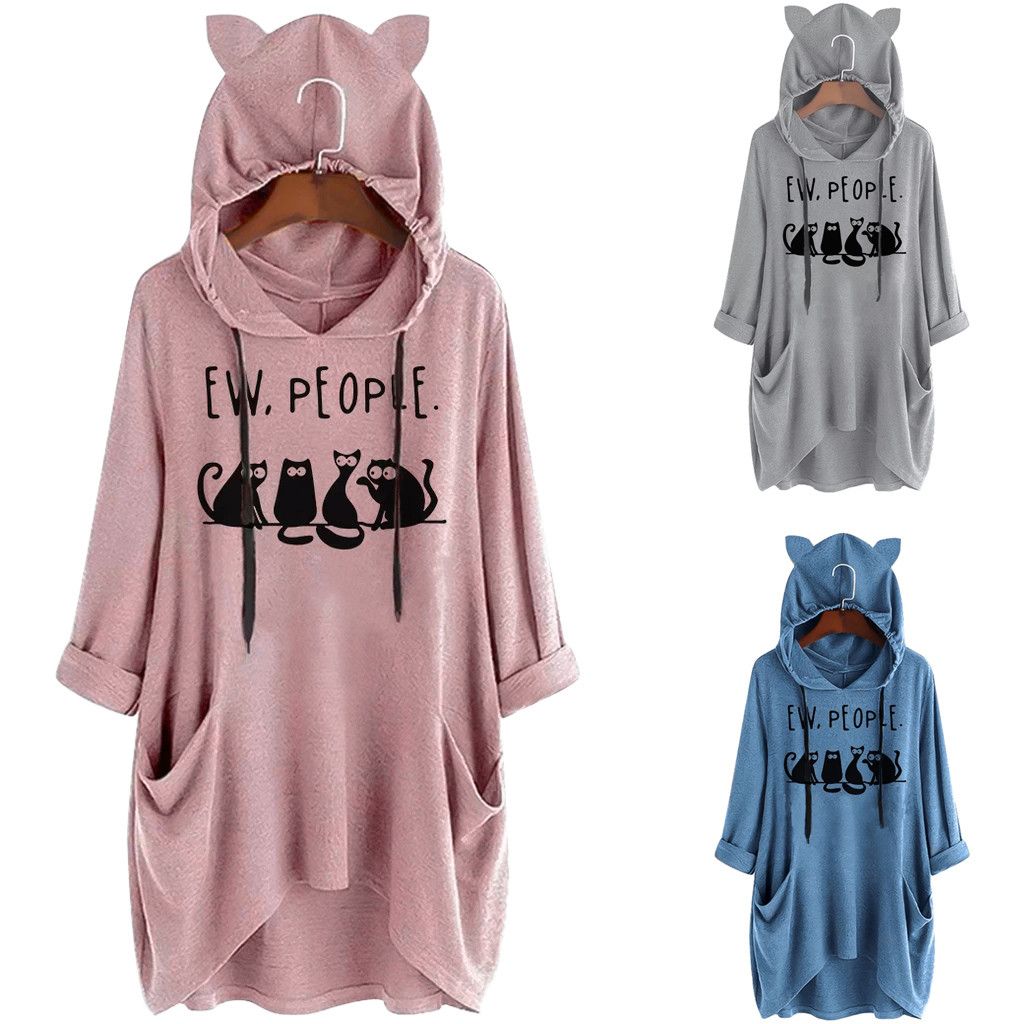 hooded t shirts for ladies