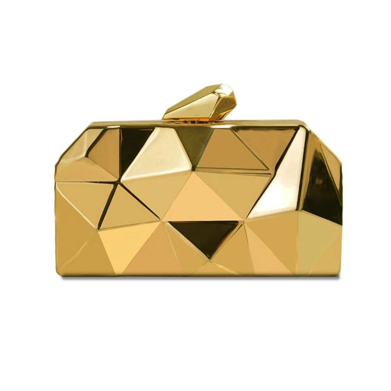 small silver clutch evening bag