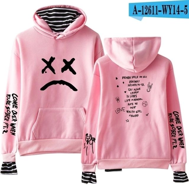 Nuevas Sudaderas Hip Hop Hell Boy Lil peep Men mujeres Sudadera con capucha hombre mujer Sudaderas Cry Baby Hood Hoddie Sudaderas White1 Nuevas Sudaderas Hip Hop Hell Boy Lil peep Men mujeres Sudadera con capucha hombre mujer Sudaderas Cry Baby Hood Hoddie Sudaderas White1
