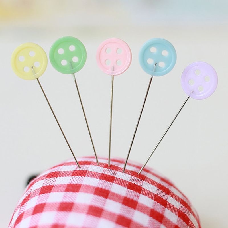 Push Pins Button Style Positioning Needles For Manual Sewing Patchworks
