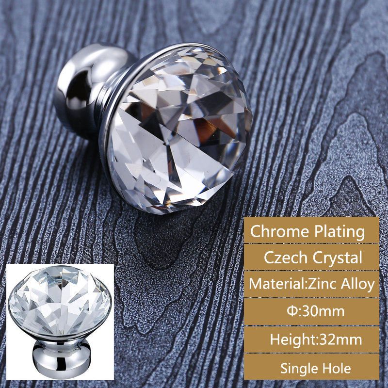 30mm Chrome Bouton