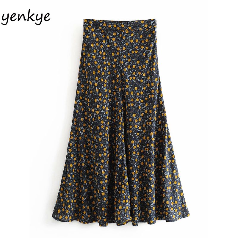 floral print maxi skirt