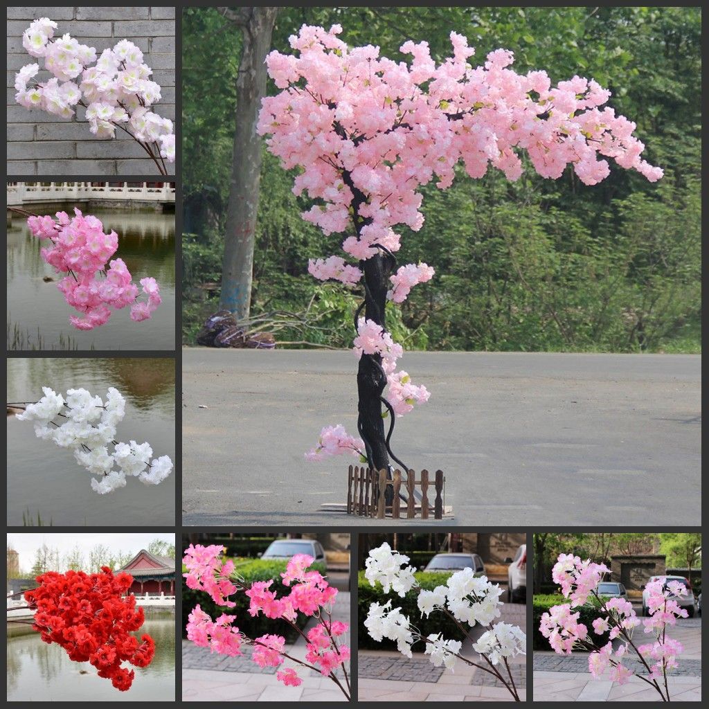 2020 Artificial Silk Flowers Japan Plum Cherry Blossoms Fake Flowers