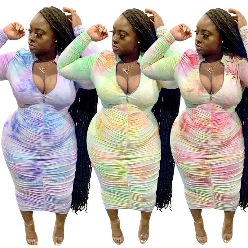 Women Plus Size Dresses One Piece Set 