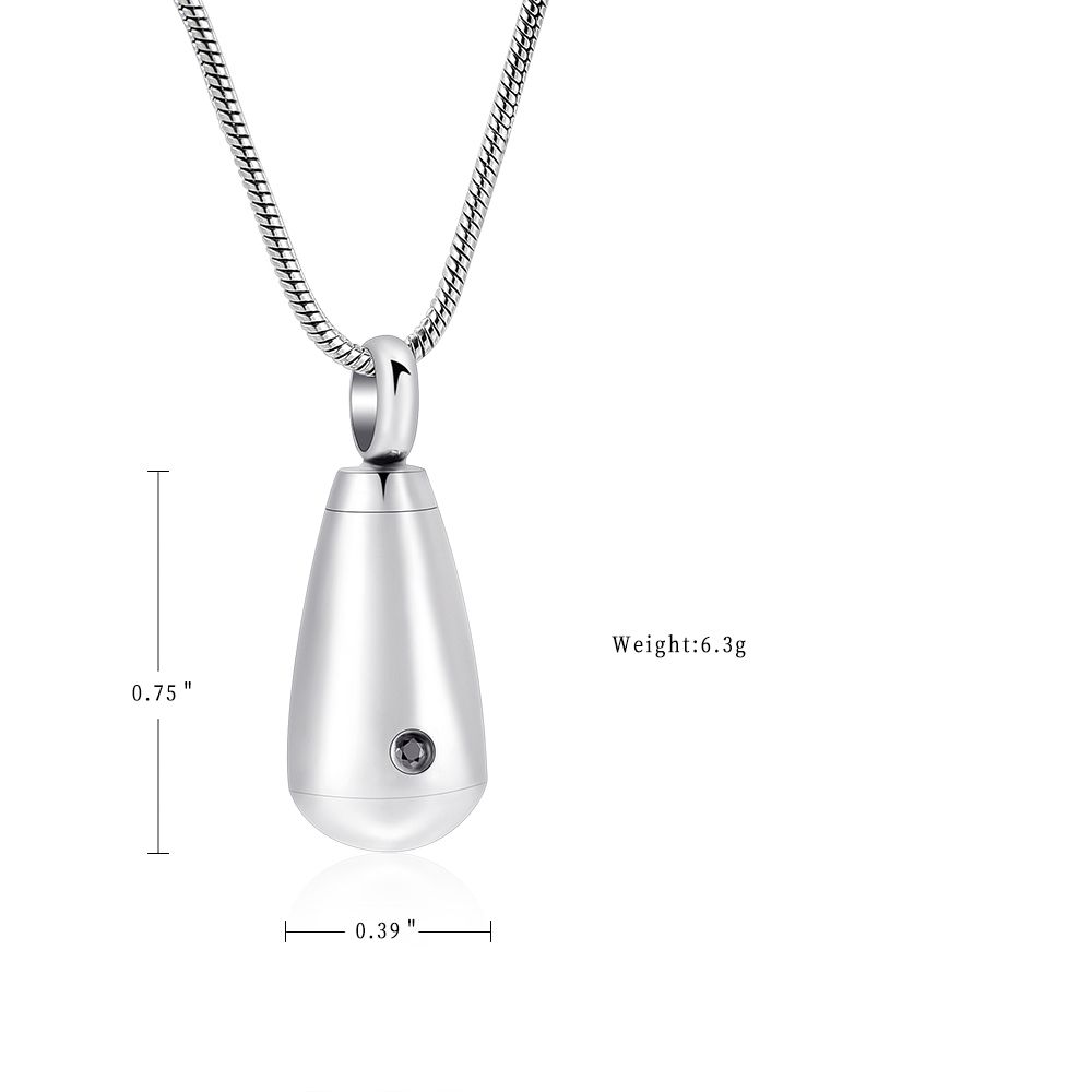 YOUFENG Urn Necklaces for Ashes Birthstone Cube Urns for Human Ashes Memorial Cremation Urn Locket Keepsake Ashes Jewelry