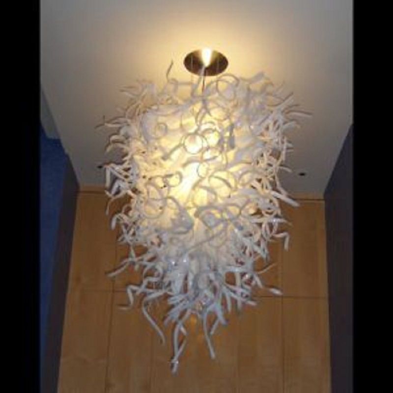 Big Classic Alabaster Chandelier Light Murano Glass Art Pendant