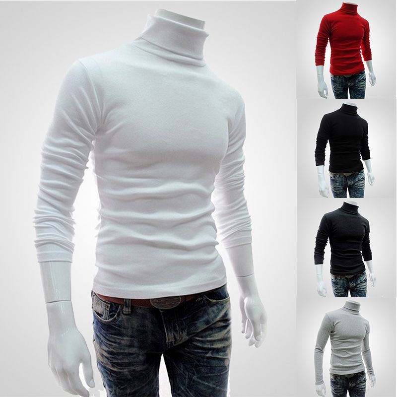 Acheter Casual Slim Fit Vêtement Homme Pull Pull Homme Pull Tricot Mode Plein Pulls Hommes Printemps Pull À Col Roulé Hommes De 11,37 € Du Balsamor | DHgate.Com