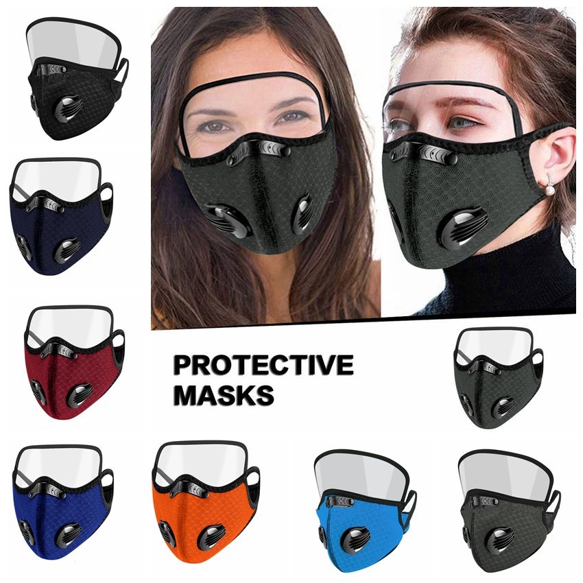 2021 2 In 1 Cycling Mask With Eye Shield Outdoor Sport Mask Reusable