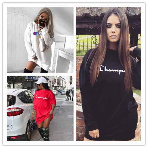 champion hoodie dress long sleeve