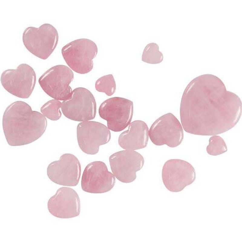 heart shaped pink quartz