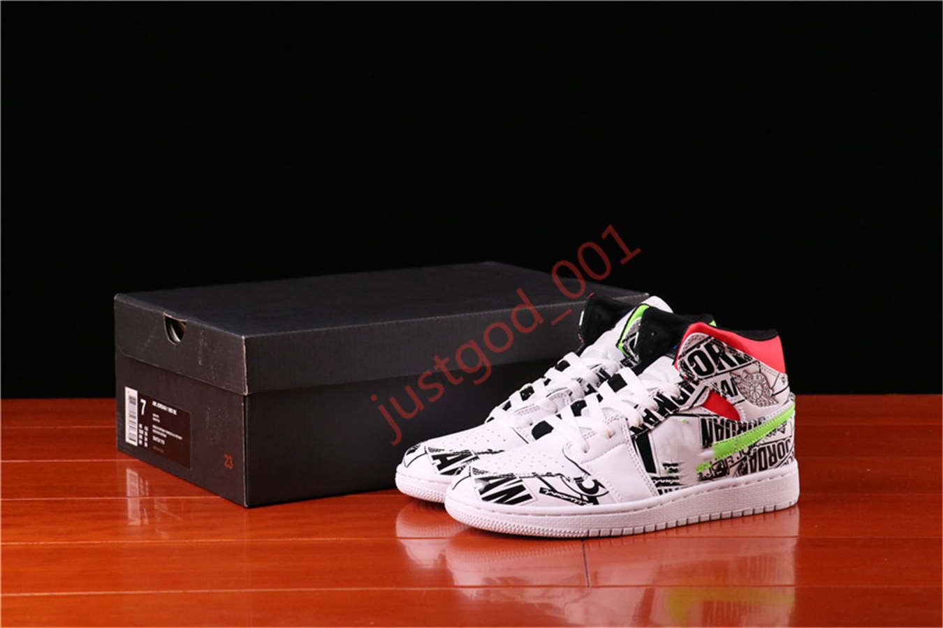 air jordan 1 mid branco e preto