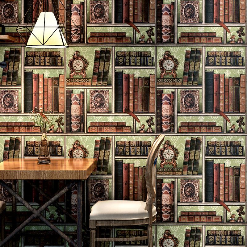 3d Space Creative Bookshelf Wallpaper Library Study American Vintage European Murals Cafe Tv Background Maison Wall Wallpaper From Luckyqiyi 11 06 Dhgate Com