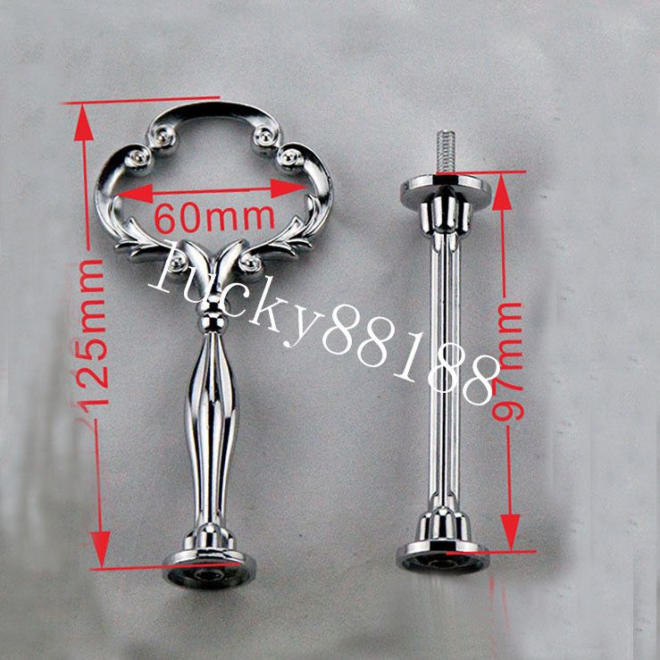 Wholesale Best Quality BRAND Big Flower 2 Tiers Cake Stand Fittings