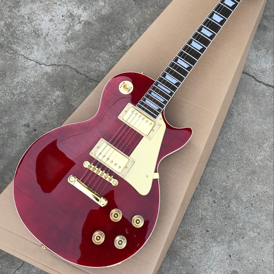 red gold guitar