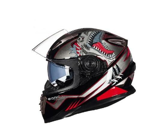 Dinosaur motorcycle helmet Clearance