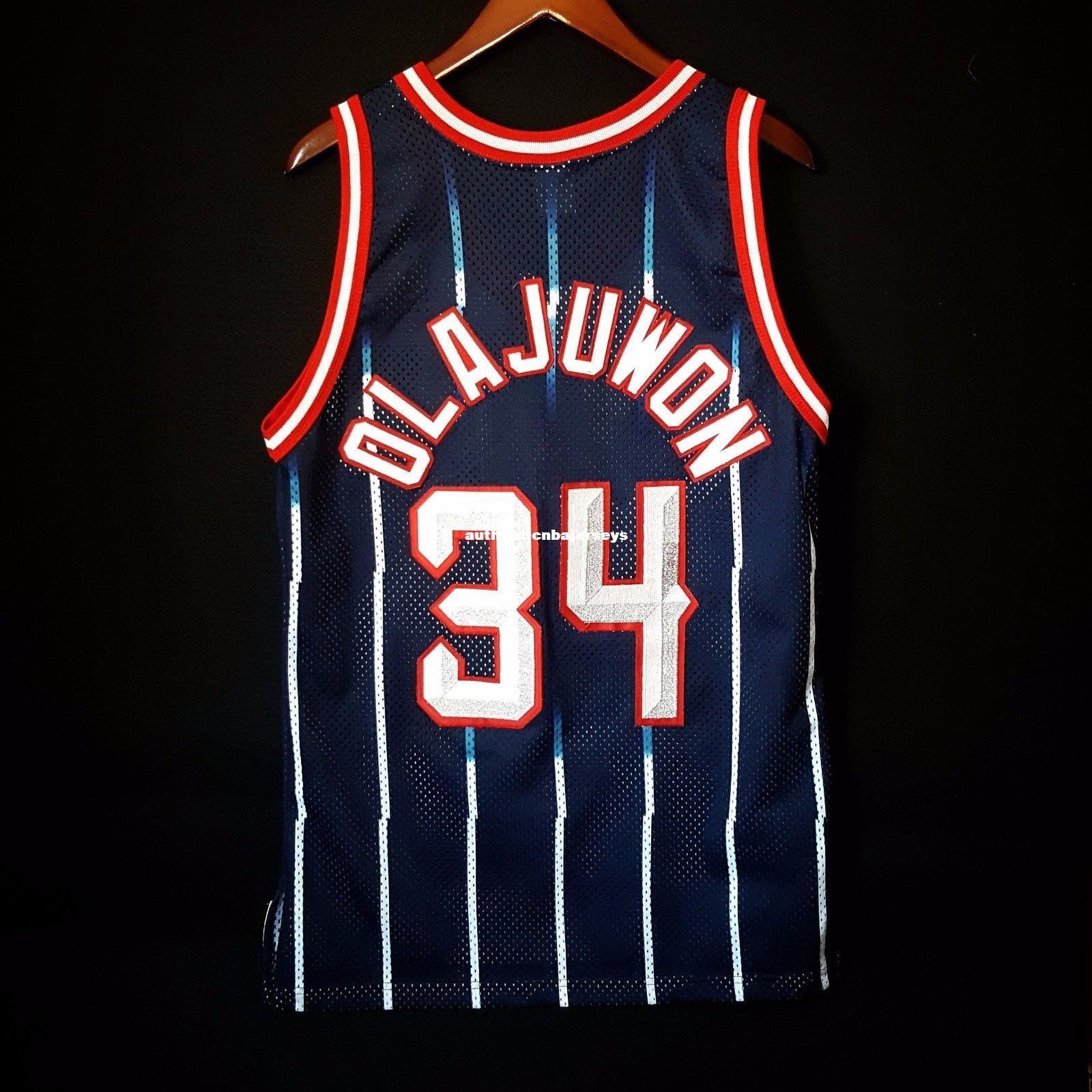 hakeem olajuwon blue jersey