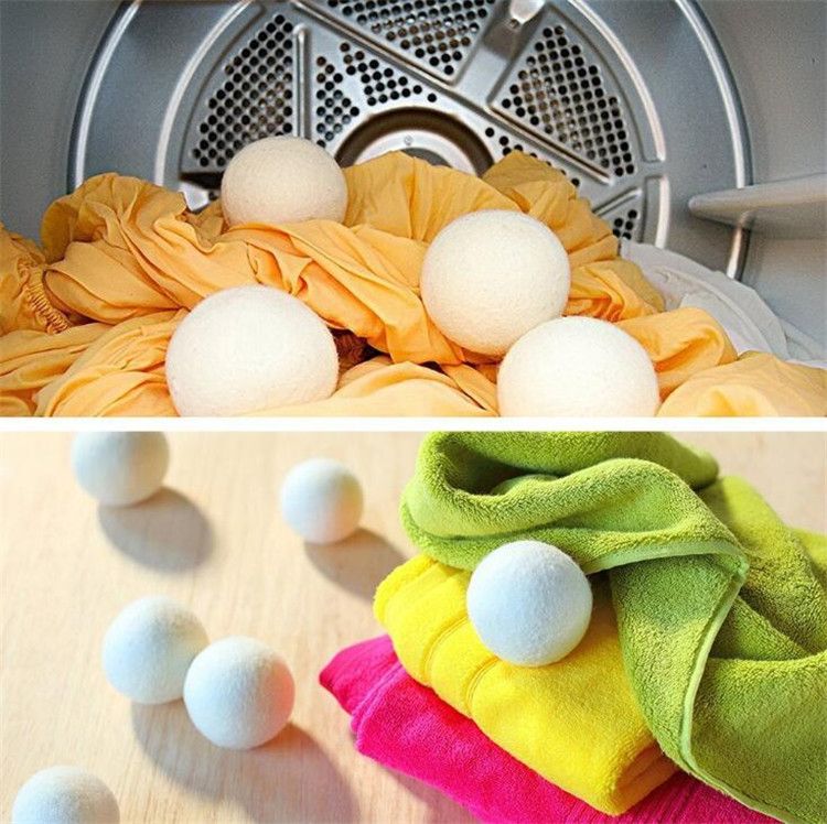 2020 Wool Dryer Balls Reduce Wrinkles Reusable Softener Anti Static