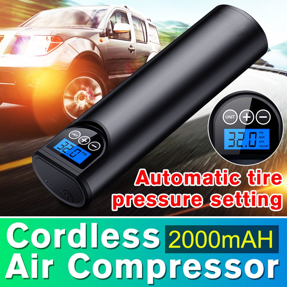 Tyre Inflator Cordless Portable Compressor Digital Car Tyre Pump 12V 150PSI  Rechargeable Air Pump for …