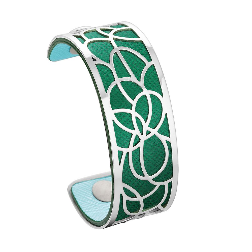 Les Georgettes Cuff Silver Zirconia Small Size Liens