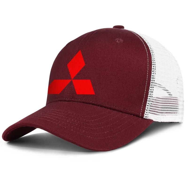 Men and Women Unisex Mitsubishi Motors Logo Casual Style Six Panel Adjustable Baseball Cap Dad Hat Black