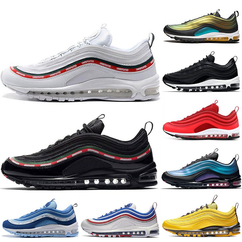 Nike Max 97 97 zapatos de running de moda en color negro blanco