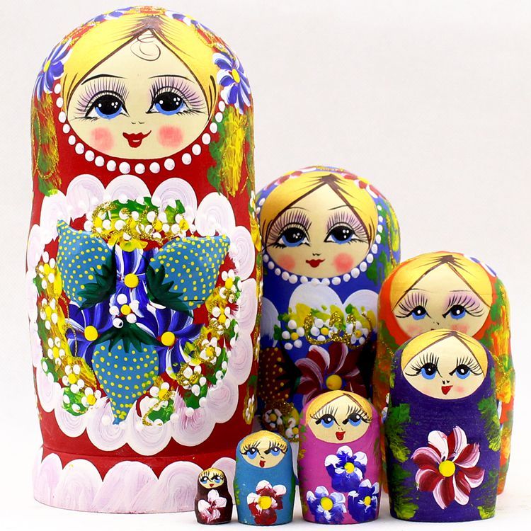 real russian nesting dolls