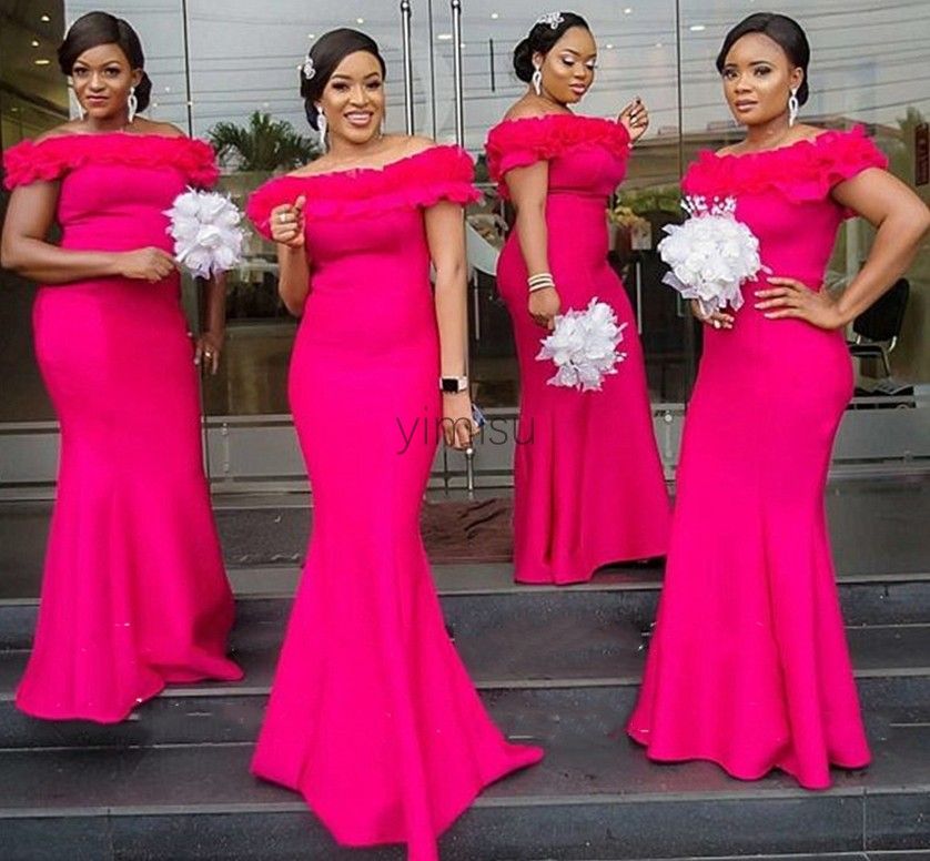 hot pink wedding guest dress