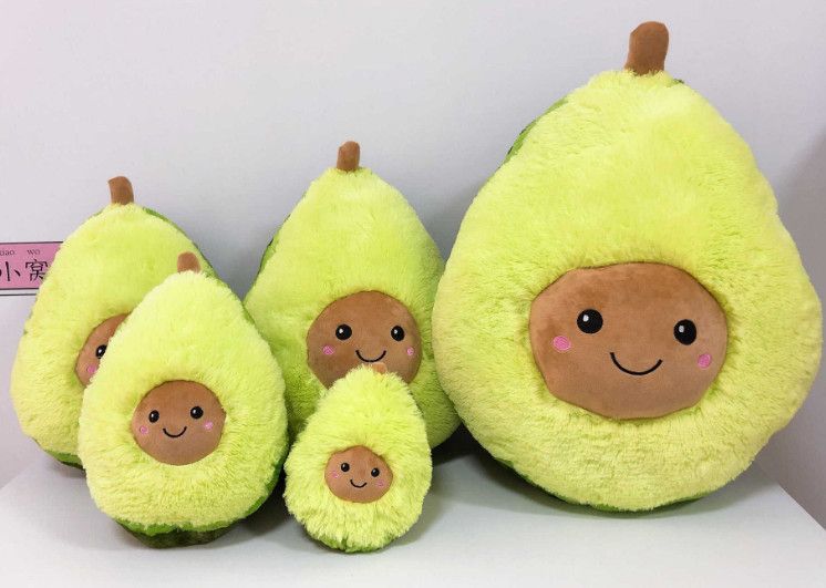 Avocado Kissen Plüsch Gefüllte Puppe Obst Pillow Karikatur Niedlich Kinder Toy