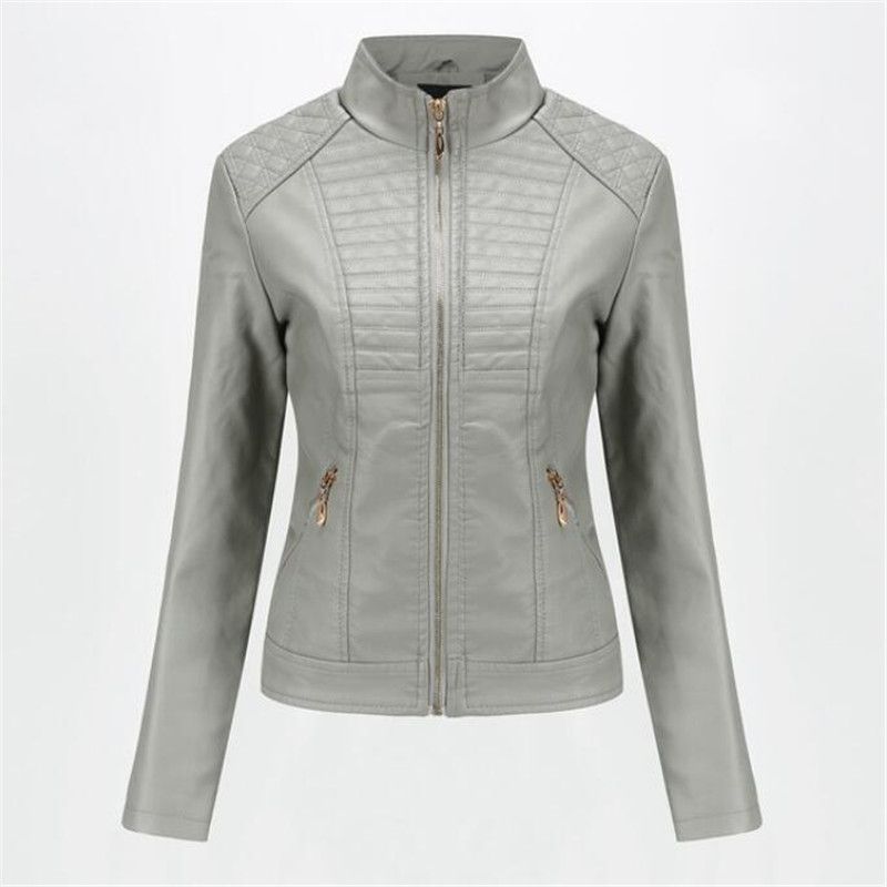 jaqueta de couro feminina 2019