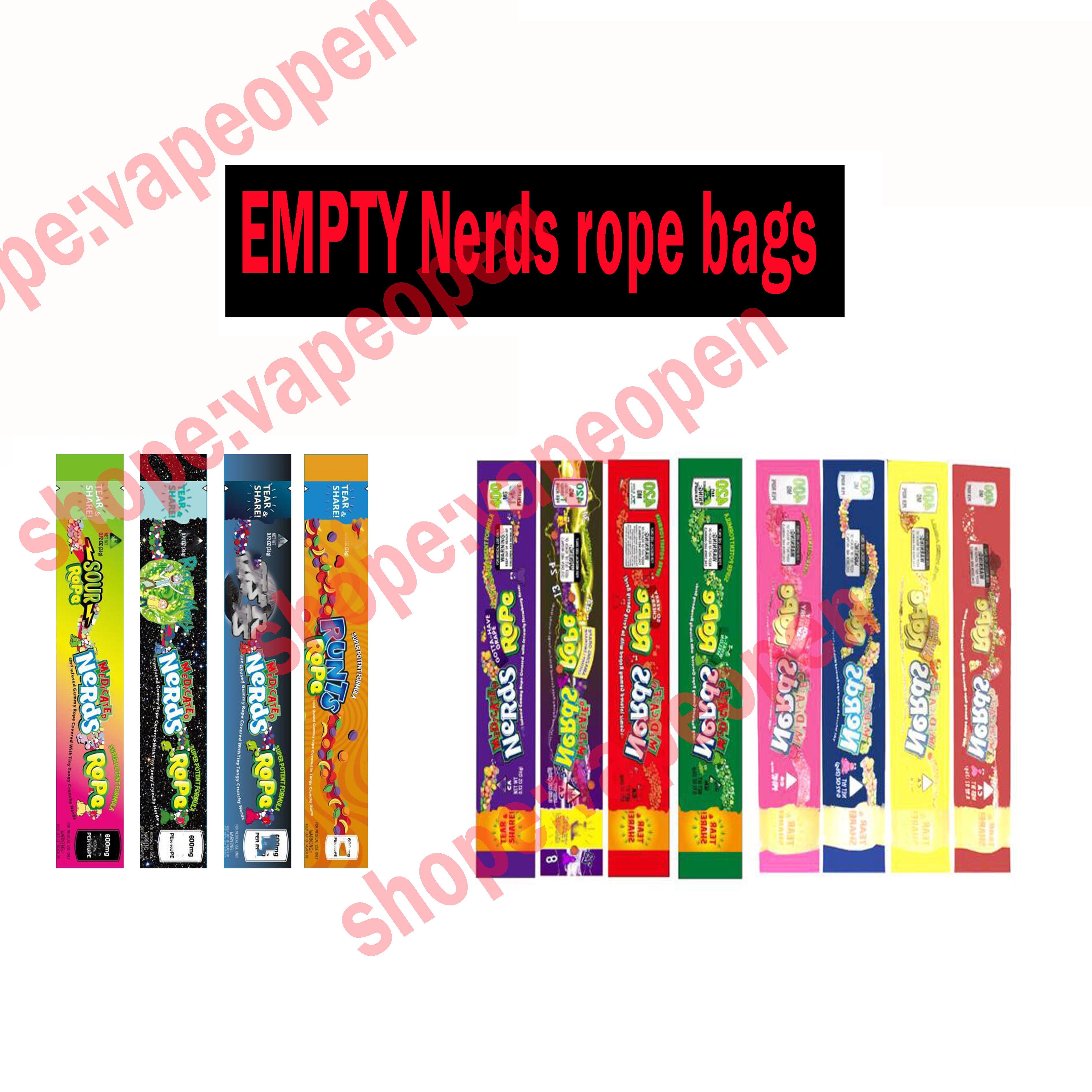 Mix New Types Medicated Nerds Rope Empty Packaging Bas Nerds Rope Candy Nerdsrope Gummy Bags Three Edge Sealing Bag Foil Food Package Cigarette Case Ecig Hard Case From Vapeopen 0 05 Dhgate Com